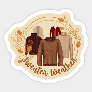 Sweater Weather Sticker